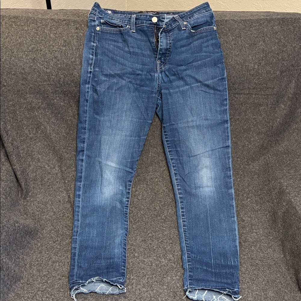Lucky Brand Women's Cropped Blue Jeans